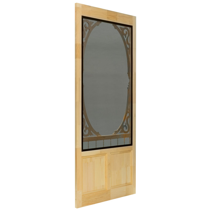 KIBY Unfinished Pine Slab Screen Doors & Reviews Wayfair